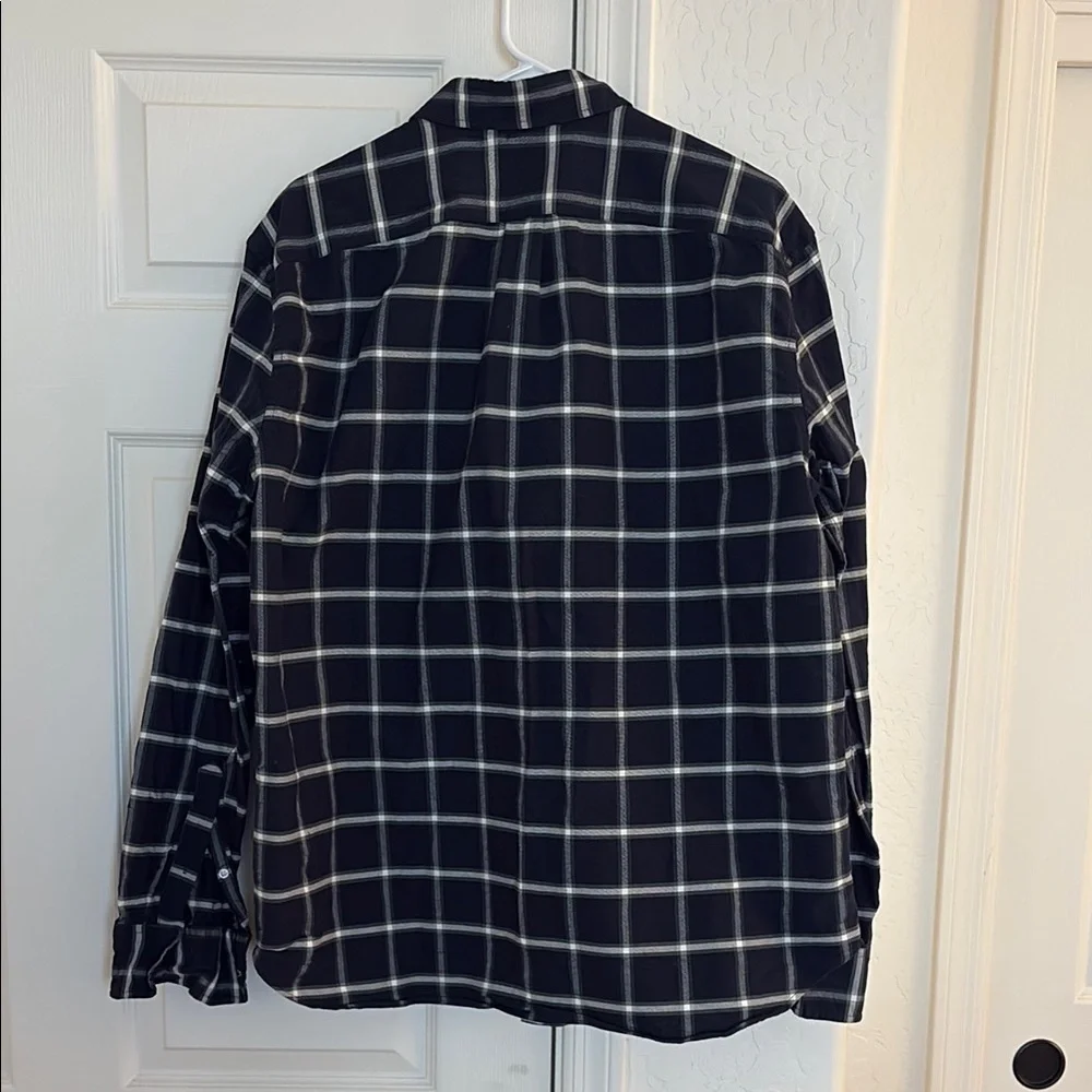 J. Crew Black Checkered Men's Shirt. XL